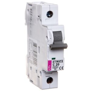 Wyłącznik nadprądowy 1P C 20A 6kA AC ETIMAT 6 002141517 - obrazek 1