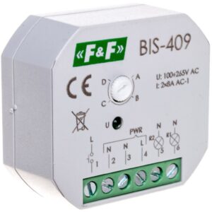 Przekaźnik bistabilny 2Z 8A 230V AC BIS-409 - obrazek 1