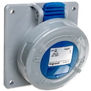 Gniazdo tablicowe 3P 16A 230V niebieskie IP67 P17 TEMPRA PRO 555384 - obrazek 1