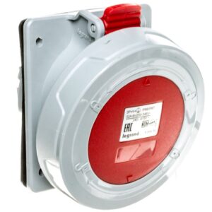 Gniazdo tablicowe 5P 32A 400V czerowne IP67 P17 TEMPRA PRO - obrazek 1