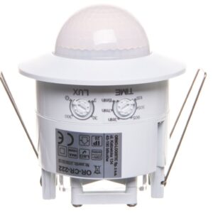 Czujnik ruchu 1200W 360 stopni do sufitów podwieszanych 3 sensory PIR biały 5 lat gwarancji OR-CR-222 - obrazek 1