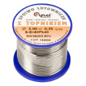 Drut do lutowania 2mm DW 2,00/TLR cyna E05ML-01010200801 - obrazek 1