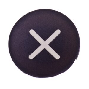 Wkładka przycisku 22mm płaska czarna z symbolem ZWIEKSZANIE M22-XD-S-X4 218170 - obrazek 1