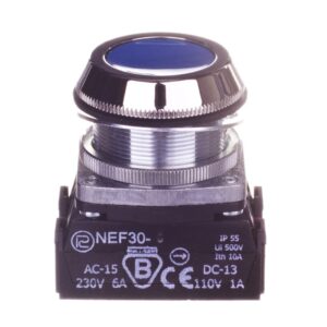 Przycisk sterowniczy 30mm niebieski 1Z 1R z samopowrotem W0-NEF30-K XY N - obrazek 1