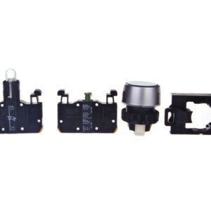 Przycisk sterowniczy 22mm zielony 1Z 1R z samopowrotem z podświetleniem ST22-KLZ-10-24-LEDAC/DC - obrazek 1
