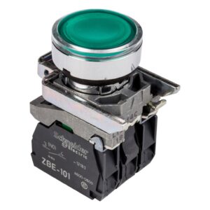 Przycisk sterowniczy 22mm zielony z samopowrotem z podświetleniem 1Z 1R XB4BW33M5 - obrazek 1