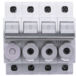 Rozłącznik bezpiecznikowy cylindryczny 4P 10x38mm L95400 - obrazek 1