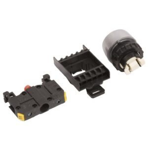 Przycisk sterowniczy 22mm czerwony z samopowrotem 1R ST22-KC-01 - obrazek 1