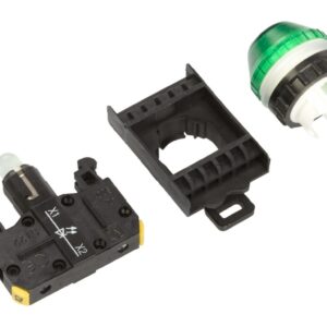 Lampka sygnalizacyjna 22mm zielona 230V AC LED ST22-LZ-230-LEDAC - obrazek 1