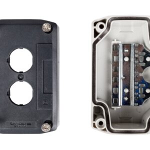 Obudowa kasety 2-otworowa 22mm szara IP65 XALD02 - obrazek 1