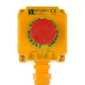 Kaseta z przyciskiem bezpieczeństwa przez obrót 1Z 1R IP65 ST22K108-1 - obrazek 1
