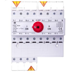 Przełącznik sieć-agregat 63A 3P+N (biegun N nierozłączalny) PRZK-3063NW01 - obrazek 1