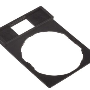 Szyld opisowy 30x40mm do etykiet 8x27mm czarny 22mm prostokątny ZBZ32 /10szt./ - obrazek 1