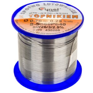 Drut do lutowania 0.7mm 250g DW 0.70/TLR E05ML-01010200501 - obrazek 1