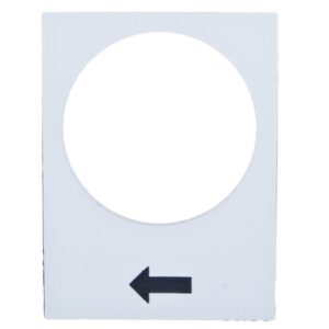 Tabliczka opisowa biała prostokątna 30x40mm PODNOSZENIE WOLNO ZB2BY4901 - obrazek 1