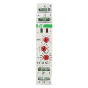 Przekaźnik czasowy 2P 8A 0,1sek-576h 230V AC, 24V AC/DC wielofunkcyjny PCU-510DUO - obrazek 1