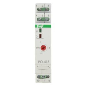 Przekaźnik czasowy 1P 10A 1-15min 230V AC opóźnione odpadanie PO-415 230V - obrazek 1