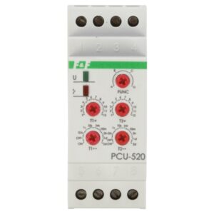 Przekaźnik czasowy 2P 8A 0,1sek-576h 230V AC wielofunkcyjny PCU-520 - obrazek 1