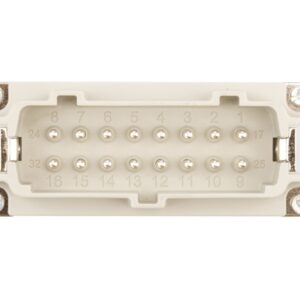 Wkład złącza 16P+PE męski 16A 500V EPIC H-BE 16 SS DR 10194000 - obrazek 1