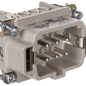 Wkład złącza 6P+PE męski 16A 500V EPIC H-BE 6 SS 10190000 - obrazek 1