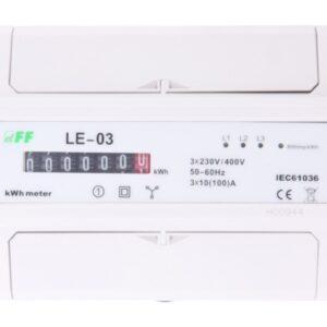 Licznik energii elektrycznej 3-fazowy 100A 230/400V z wyświetlaczem bębenkowym LE-03 - obrazek 1