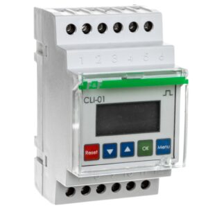 Licznik impulsów programowalny 24-264V AC/DC 1P 8A 8 cyfr modułowy CLI-01 - obrazek 1