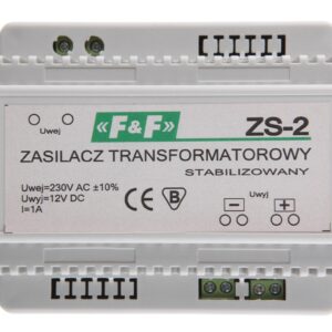Zasilacz stabilizowany 230VAC/12VDC 12W 1A ZS-2 - obrazek 1
